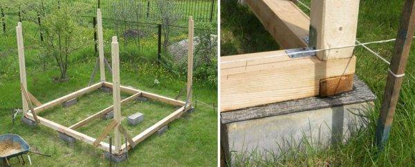 Douche d'été à faire soi-même - construction étape par étape d'une structure de cadre