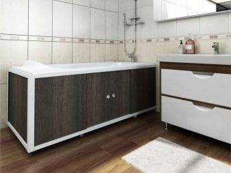 Choisir et installer un écran sous la baignoire de vos propres mains - comment tout faire de manière fonctionnelle et esthétique?