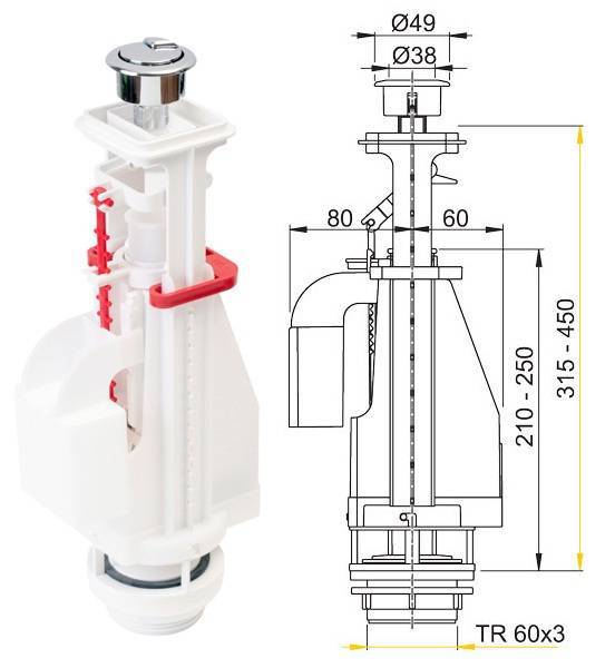 Raccords pour citerne | installation de couvercle de toilette