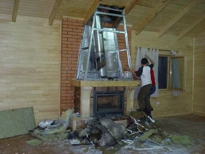 Dispositif de cheminée pour cheminée : dispositions générales + installation à l'exemple d'une version acier