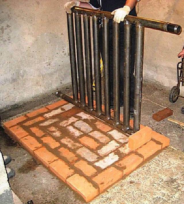 Appareil de chauffage au poêle dans une maison privée