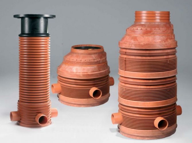 Puits d'égout en plastique: variétés + caractéristiques d'installation