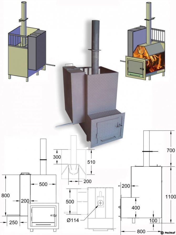 Cuisinière à gaz pour un bain - recommandations pour le choix et l'installation!