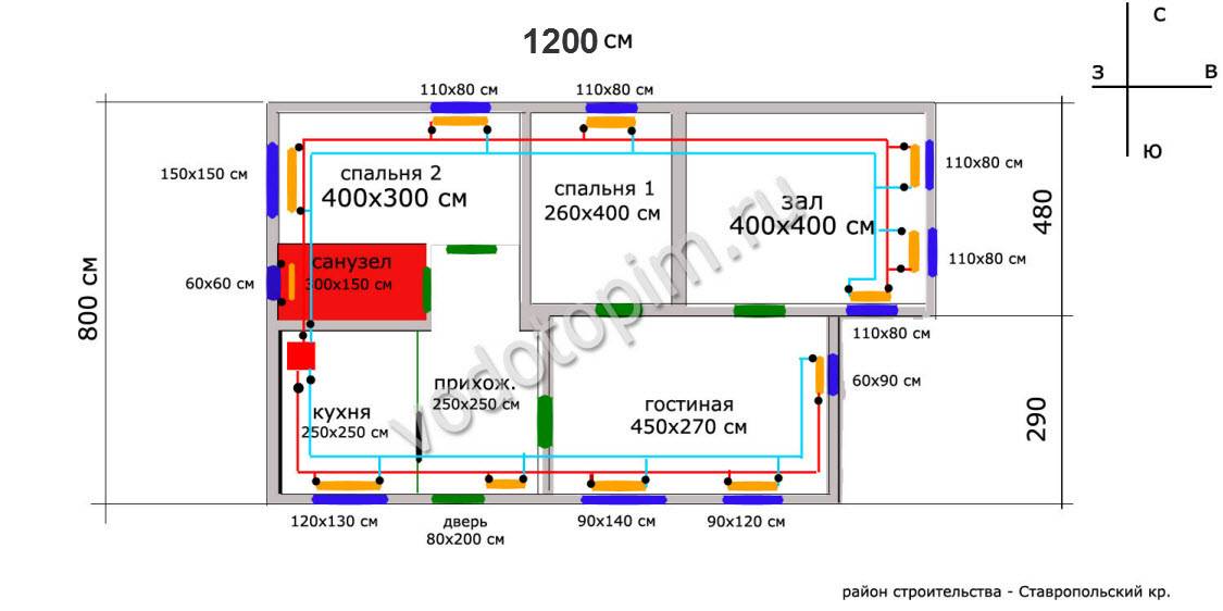Calcul hydraulique d'un système de chauffage monotube et bitube avec formules, tableaux et exemples
