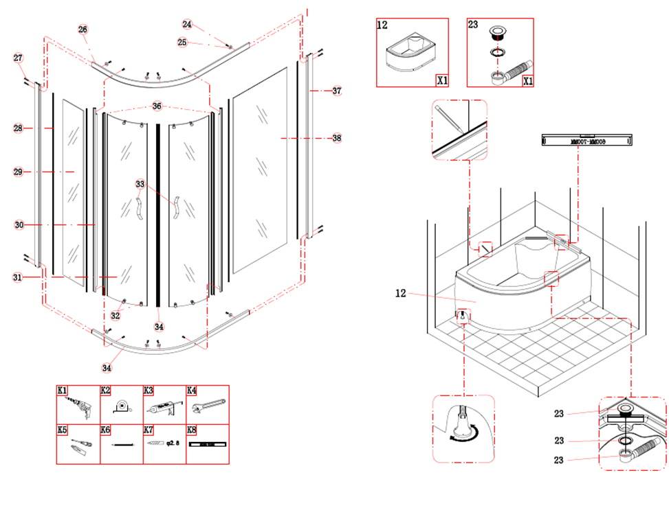 Comment raccorder une cabine de douche à l'alimentation en eau : préparation pour l'installation, raccordement