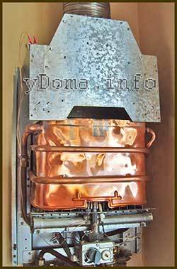 Échangeur de chaleur pour un geyser : réparation et nettoyage