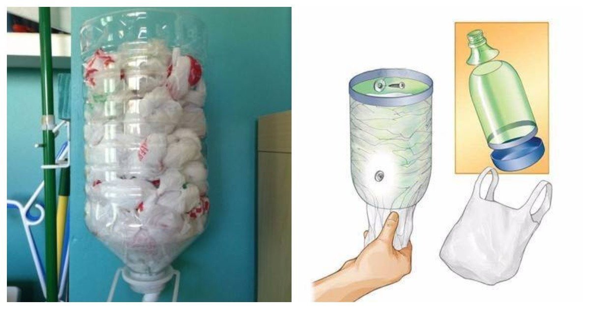 Organisation du rangement dans la cuisine : poubelles, vivres, petites choses nécessaires, exemples de photos