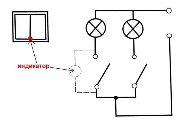 Schéma de connexion d'un interrupteur simple