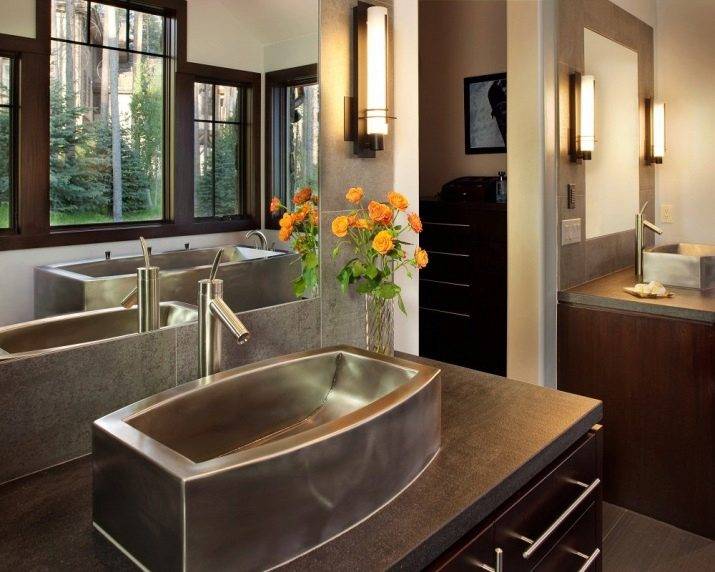 Lavabo dans la salle de bain: types de lavabos + nuances de choix du meilleur design