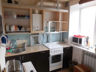 Nuances de conception de la conception d'une chaudière à gaz dans la cuisine