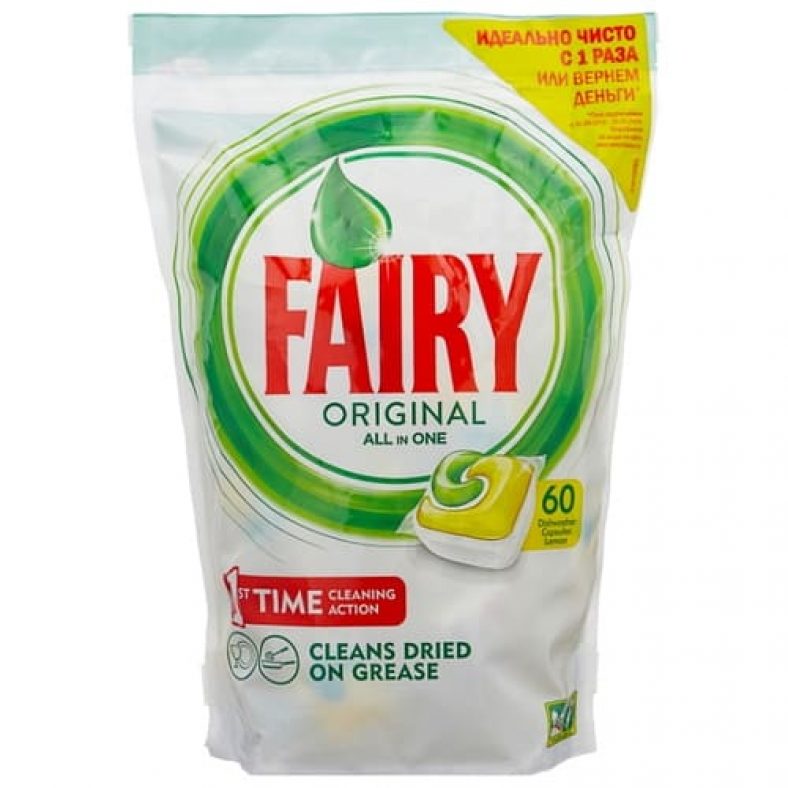 Tablettes lave-vaisselle Fairy : revue, avis, avis professionnel