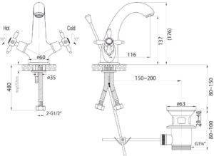 À quoi sert la vanne de fond dans le mélangeur ?