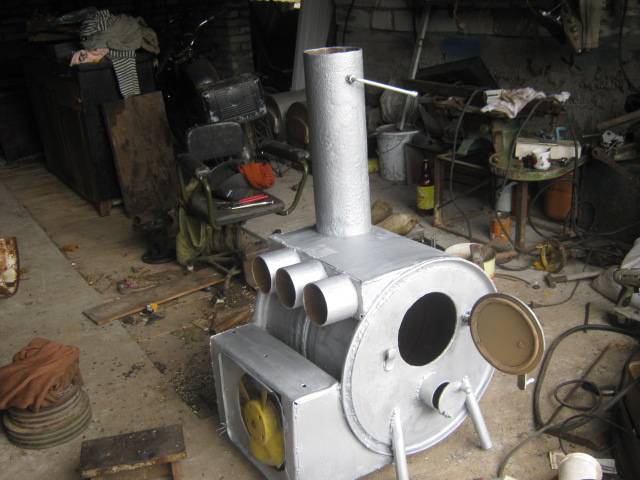 Poêle de garage à faire soi-même - options de conception et caractéristiques de conception, 20 photos