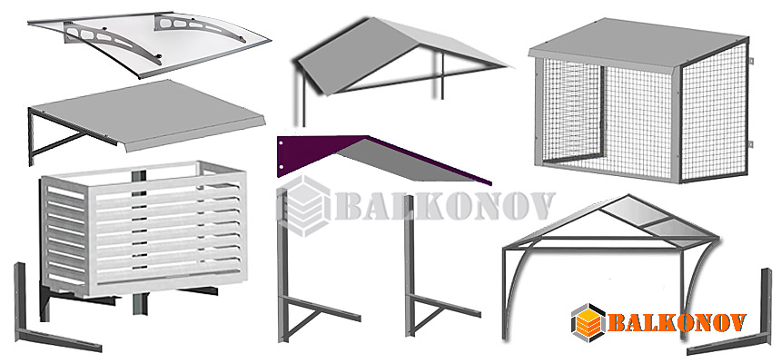 Visière pour climatiseur: options de protection, disposition d'un auvent