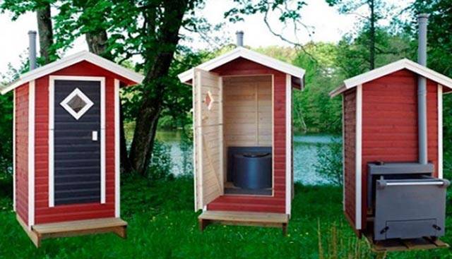 Schémas de construction de toilettes de campagne + projet de toilettes avec douche en dessins et photos