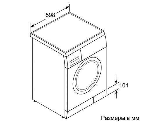 Dimensions de la machine à laver - types et tailles