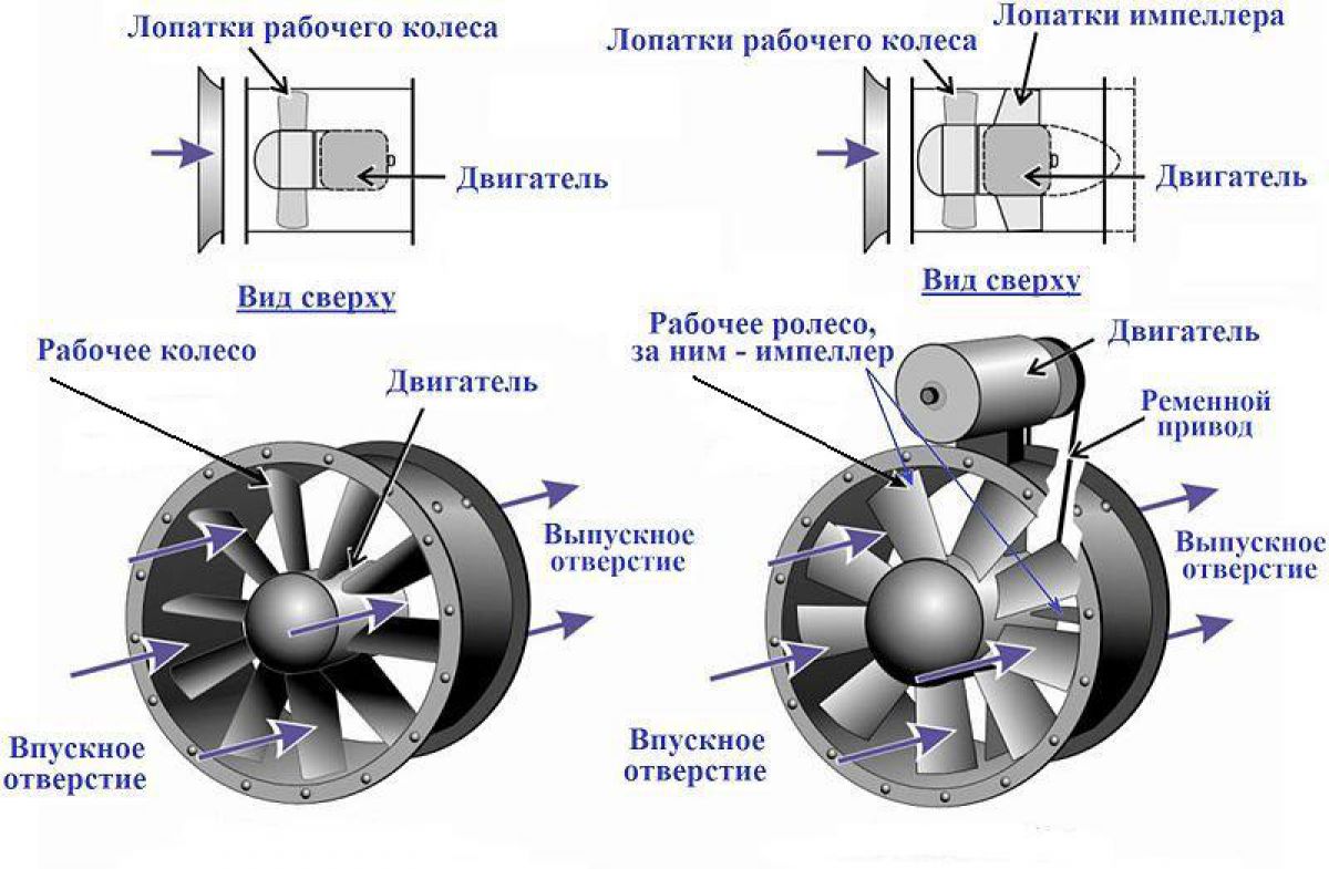 Ventilateur centrifuge: appareil, principe de fonctionnement, sélection d'un modèle approprié