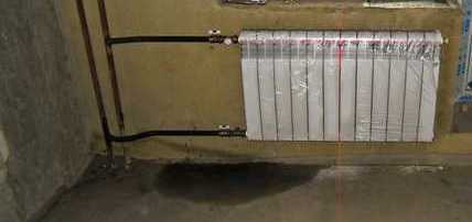 Remplacement d'un radiateur de chauffage (2 sur 3)