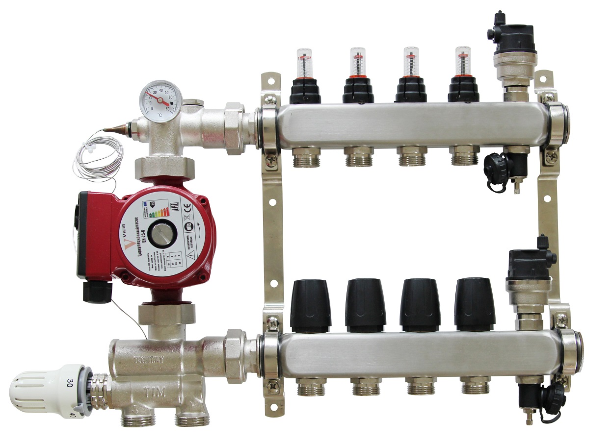 Collecteur à faire soi-même pour chauffage au sol: description des travaux, schéma et montage, guide étape par étape