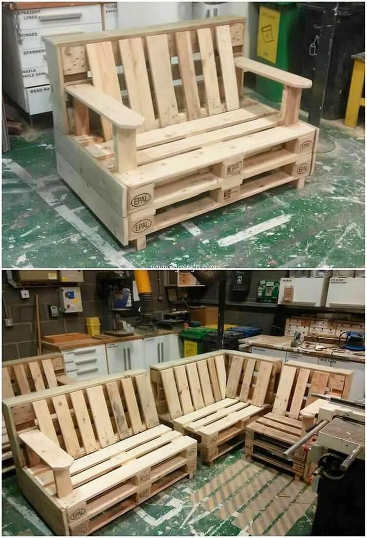 Meubles de palette (palette) - comment le faire soi-même, photos et idées