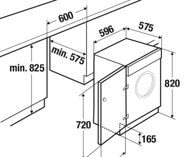 Machines à laver basses : machines basses sous l'évier 60-70 cm de haut et autres tailles