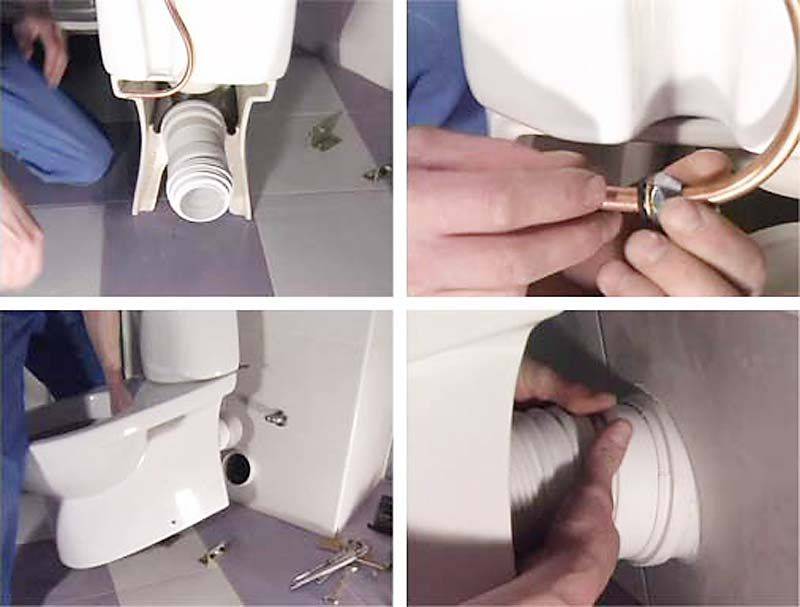 Comment raccorder les toilettes à l'égout: schémas d'installation et d'installation