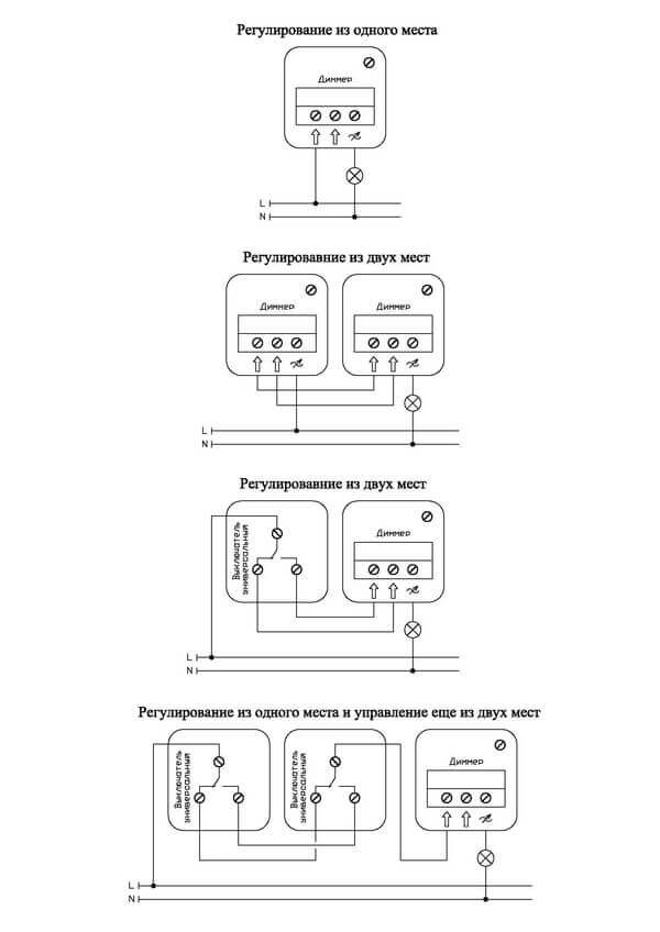 Comment connecter un gradateur: schémas possibles + instructions de bricolage pour la connexion