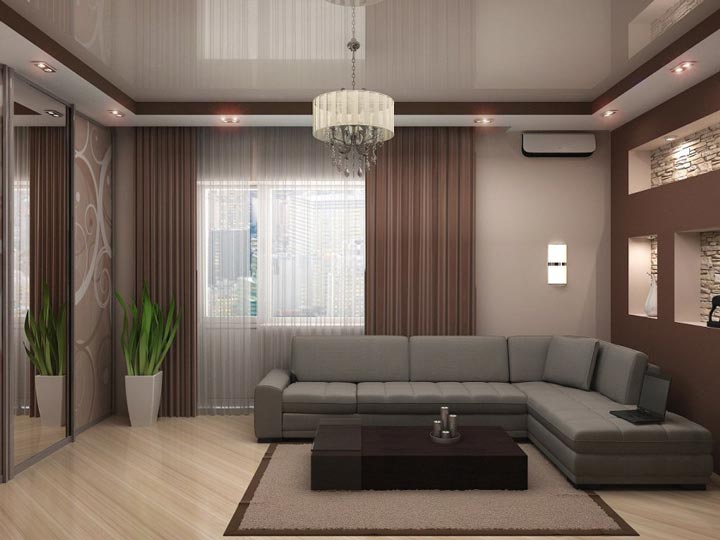 Ampoules pour plafonds tendus: règles de choix et de connexion + dispositions des lampes au plafond