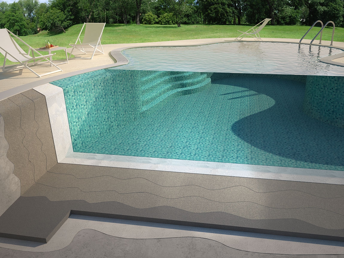 Étanchéité piscine : pénétrant et revêtement, mélanges imperméabilisants, caoutchouc liquide et polyurée