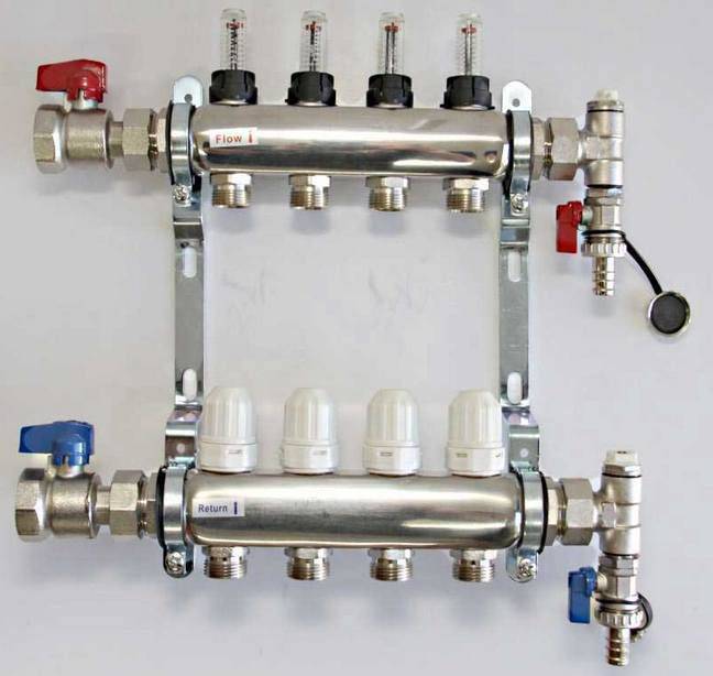 Peigne de distribution pour le chauffage - règles de placement