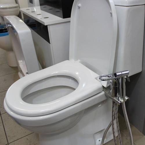 Douche de toilette hygiénique avec mitigeur - variétés, sélection, installation