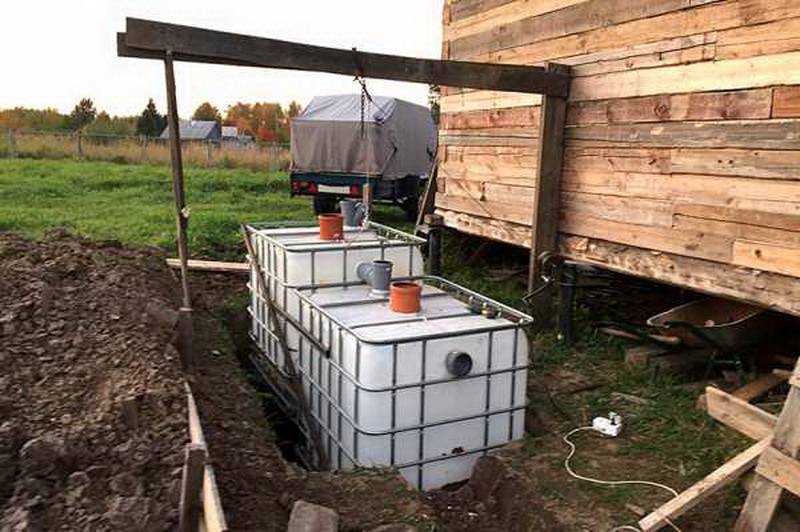 Comment faire une fosse septique à partir d'eurocubes de vos propres mains - instructions détaillées d'installation de photos
