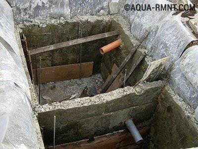 Un exemple de dispositif indépendant d'une fosse septique monolithique en béton