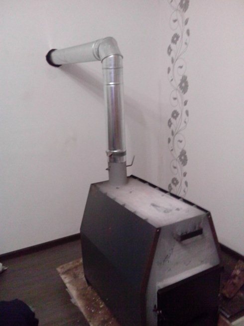 Poêle à ventre à faire soi-même à partir d'un tuyau: instructions pas à pas, dessin, photo