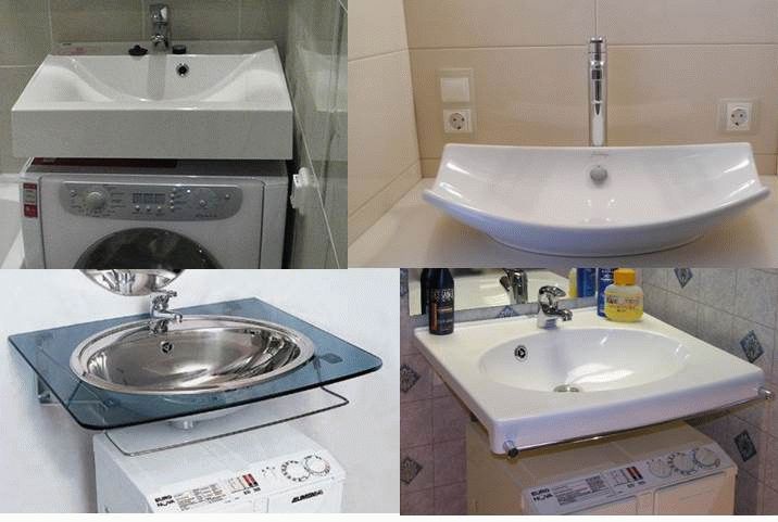 Évier au-dessus de la machine à laver 60 vues de photos, comment choisir, une installation correcte