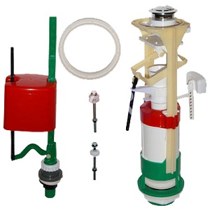 Robinetterie de réservoir de toilette: comment fonctionne et fonctionne un dispositif de vidange