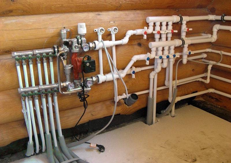 Installation de chauffage à partir de tuyaux en polypropylène