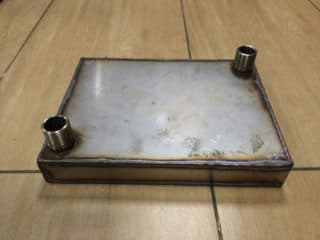 Fournaise avec circuit d'eau pour chauffage domestique