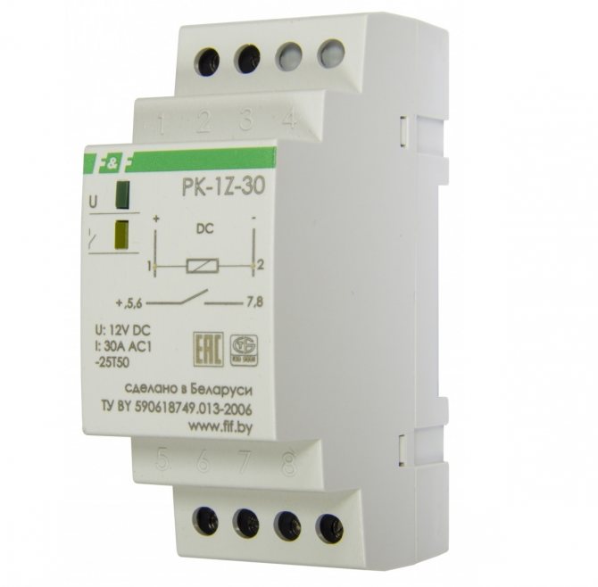 Relais intermédiaire: fonctionnement, marquage et types, nuances de réglage et de connexion