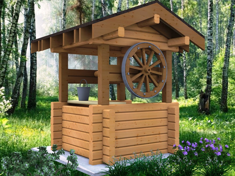 Maison pour un puits - un bâtiment beau et fonctionnel de vos propres mains (photo + vidéo)