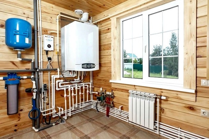 Prix ​​pour l'installation de chauffage à la maison 100 m².