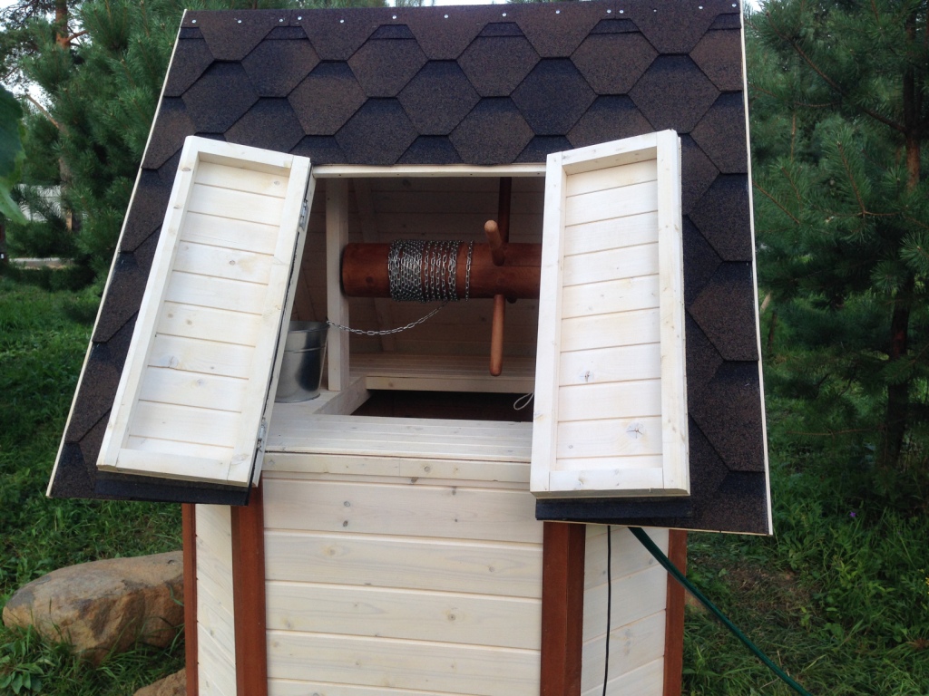 Conception de puits : maison de puits (ouverte et fermée)