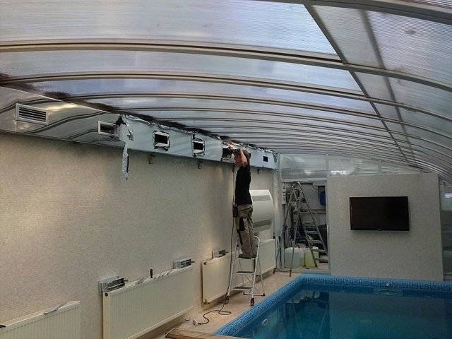 Ventilation de piscine: un projet de maison privée ou de chalet, schémas et calculs