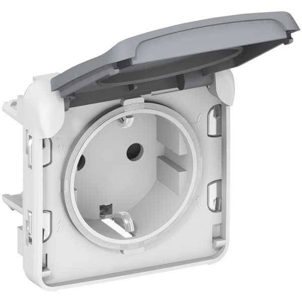 Prises et installation de salle de bain étanches