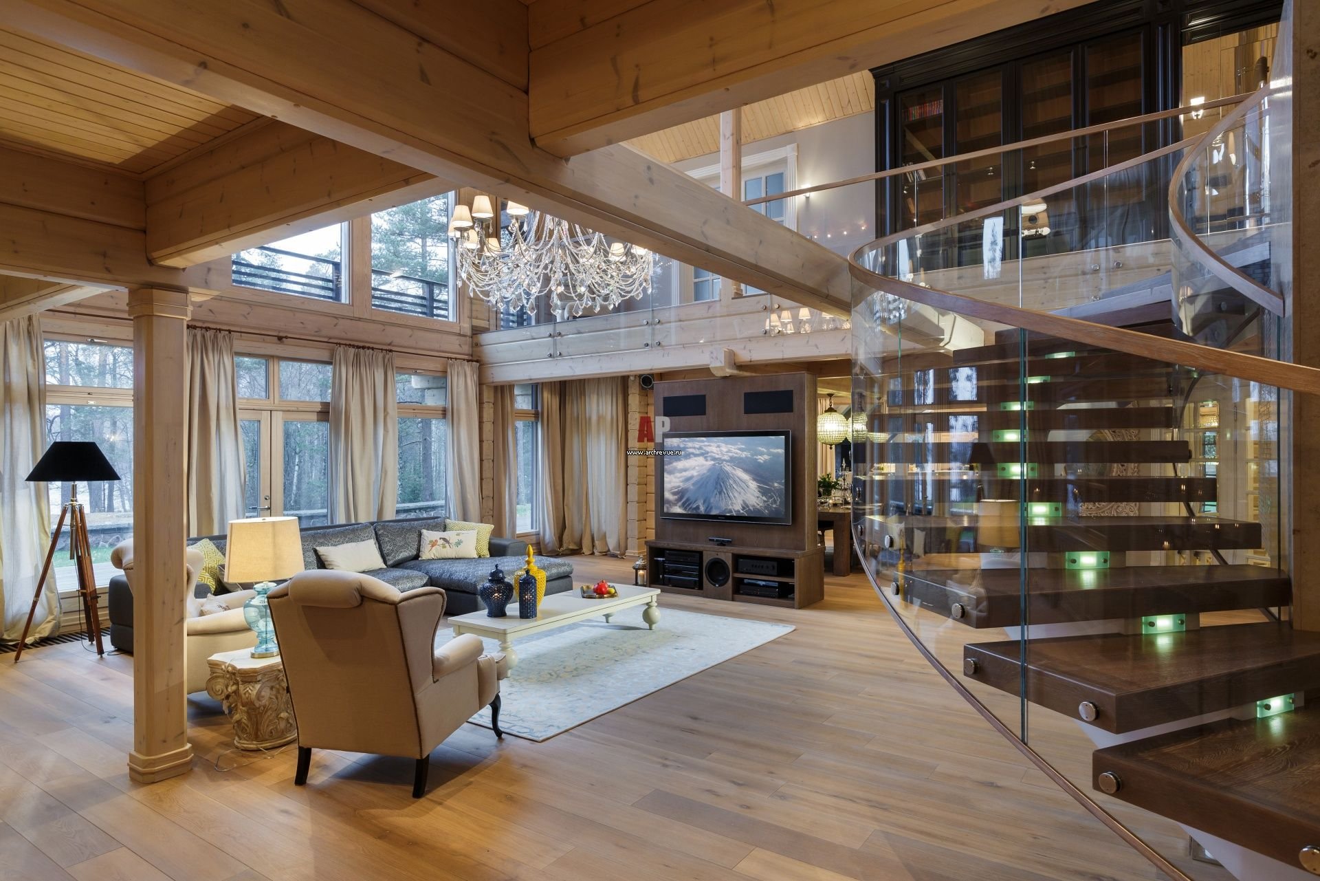 La deuxième lumière dans la maison (57 photos) : qu'est-ce que c'est dans les maisons en bois en lamellé-collé et dans les appartements ? l'utilisation de lustres dans un style moderne, le pour et le contre