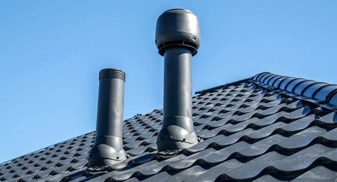 Ventilation dans une maison privée par le fronton: options d'aménagement