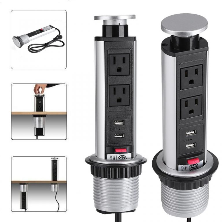 Prises encastrées dans le comptoir: types, fabricants, installation