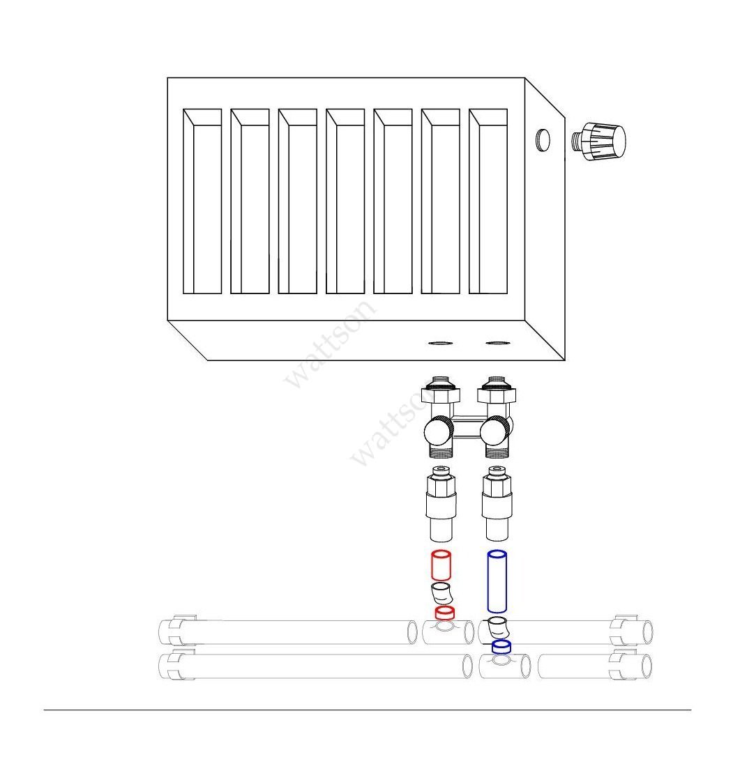 Comment connecter indépendamment un radiateur de chauffage avec une connexion inférieure