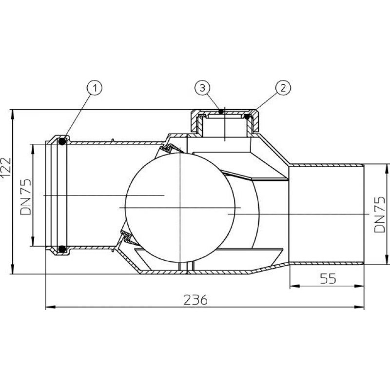 Clapet anti-retour pour les égouts