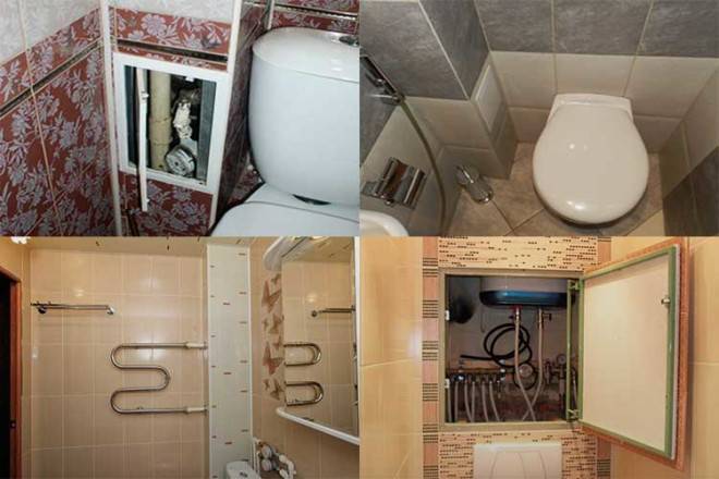 Comment fermer les tuyaux dans les toilettes: les meilleures façons de gainer et de cacher